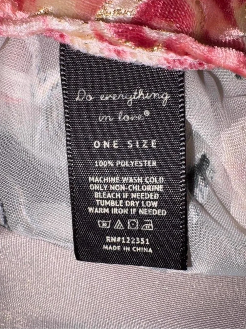Do everything in love Floral‎ Accented Shimmery Taupe fit over